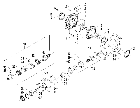 REAR DRIVE GEARCASE ASSEMBLY [83668]