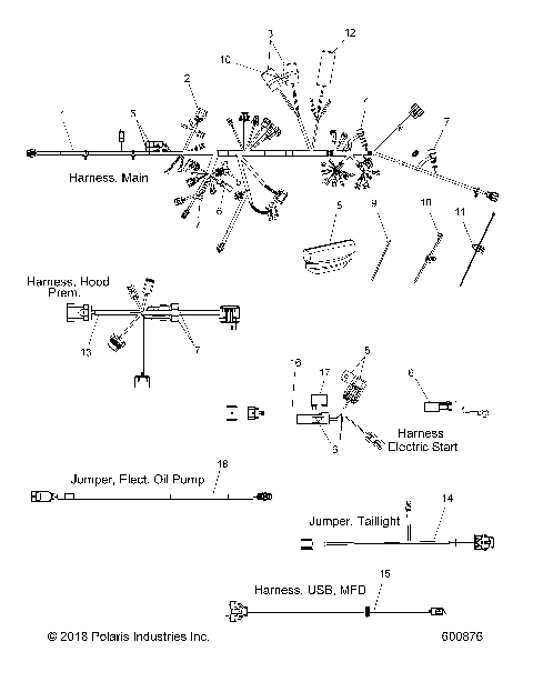 ELECTRICAL, WIRE HARNESS - S19DDE8PSL (600876)