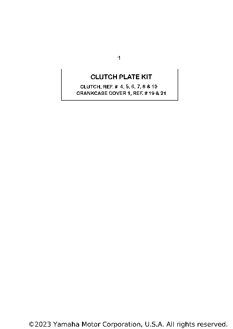 ALTERNATE PARTS KITS