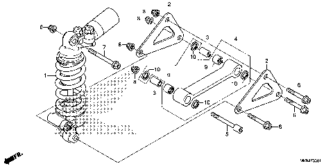 REAR SHOCK ABSORBER (2)