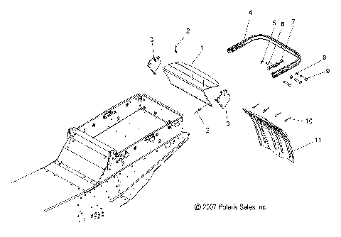 CHASSIS, REAR BUMPER, HITCH and SNOW FLAP - S08PT7ES/EE/FS/FE (49SNOWBUMPER08FSTTRG)