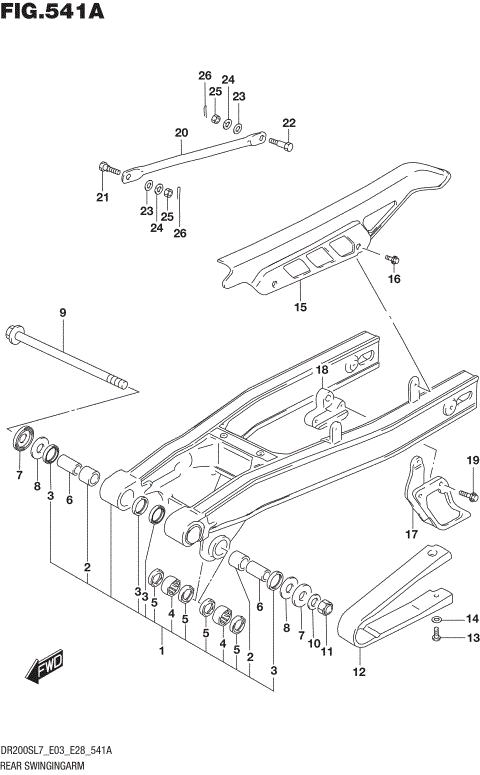 REAR SWINGINGARM