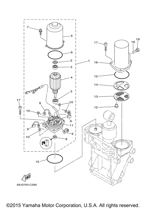 POWER TRIM TILT ASSY 2