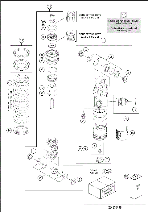 SHOCK ABSORBER DISASSEMBLED