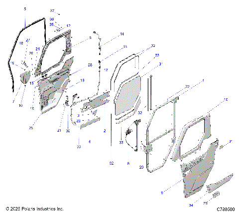 BODY, DOOR, FRONT, FULL, POWER - R26RST99AL (C733247)
