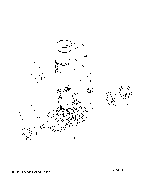ENGINE, PISTON and CRANKSHAFT - S17EEF6PSL/PEL (600080)