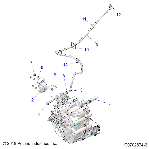 DRIVE TRAIN, MAIN GEARCASE MOUNTING - Z21R4D92AM/BM/AC/BC (C0702874-2)