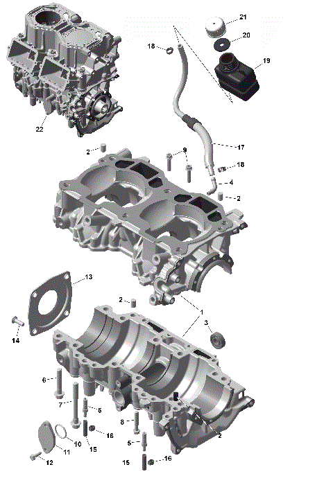 01- ROTAX - Crankcase