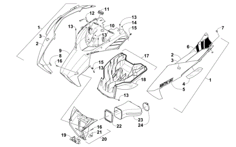 HOOD AND AIR INTAKE ASSEMBLIES