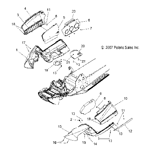 BODY, FENDERS and SIDE PANELS - S08PB8ES/EE (49SNOWFENDERS08800IQ)