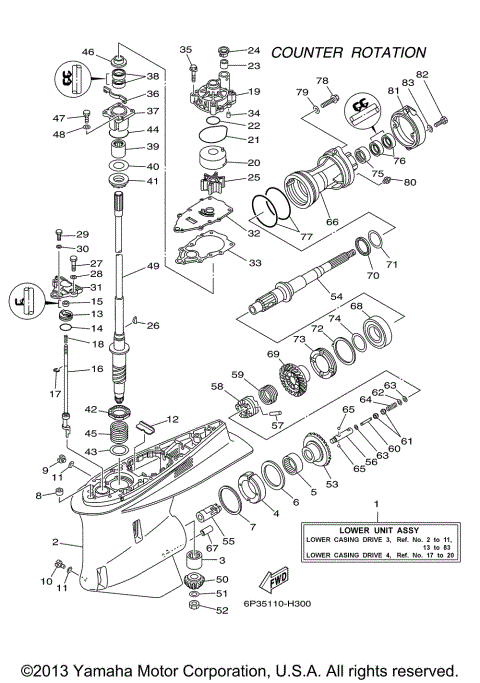 LOWER CASING DRIVE 3