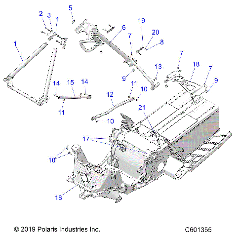 CHASSIS, CHASSIS ASM. and OVER STRUCTURE - S21EDE6PS (C601355)