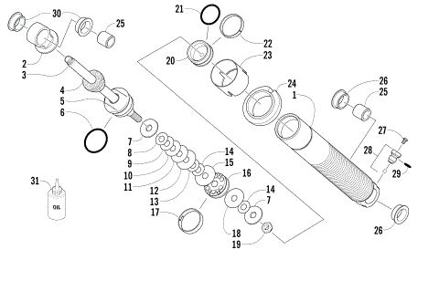 FRONT SUSPENSION SHOCK ABSORBER