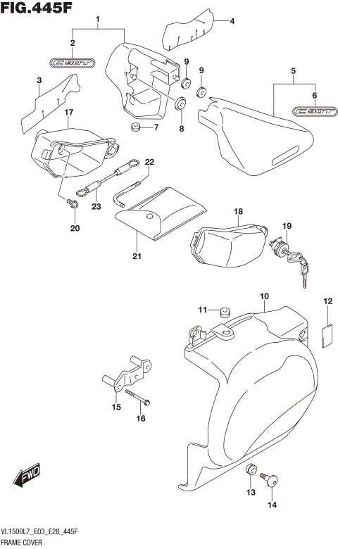 FRAME COVER (VL1500TL7 E28)