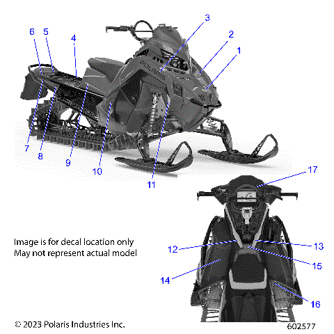 BODY, DECAL,  BLACK SIDE PANEL W/ SHADOW GRAY ACCENT - S24TFK8RS (602577)