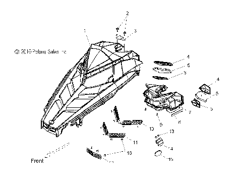 BODY, HOOD ASM. - S11CM8GSA/GSB/GSL/GSM/GEA (49SNOWHOOD11PRMK)