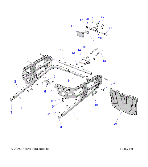 CHASSIS, REAR RACK, HITCH AND SNOWFLAP - S26TFF6RSL/TFP6RSL (C603059)