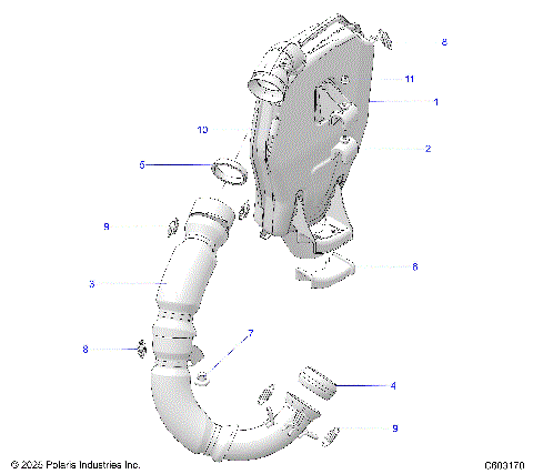 ENGINE, EXHAUST - S26AJE9FSL/AJN9FSL/FSM (C603170)