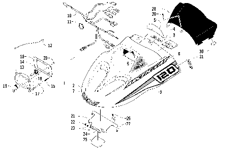 HOOD, HEADLIGHT, AND WINDSHIELD ASSEMBLY [86073]