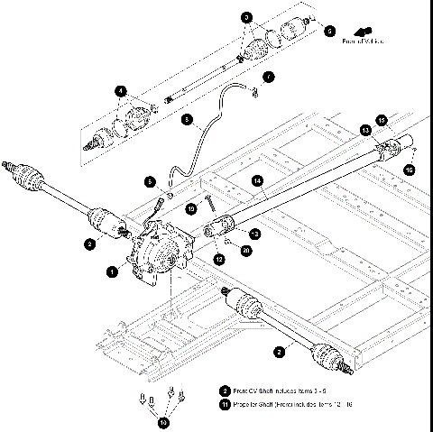 FRONT DRIVE GEARCASEAXLES
