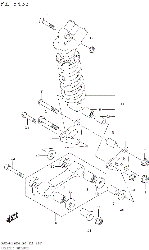 REAR CUSHION LEVER (GSX-R1000RZA)