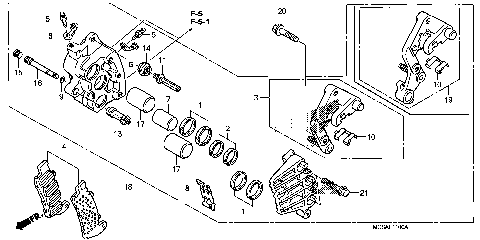 RIGHT FRONT BRAKE CALIPER