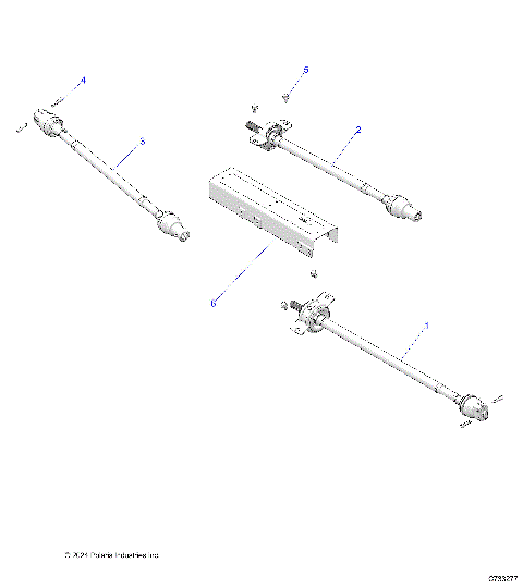 DRIVE TRAIN, FRONT, MID, REAR PROP SHAFT - R25RSB99AZ/BZ/AL (C733277)