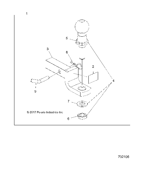 CHASSIS, HITCH - R17RTS87C1/S87F1 (702106)