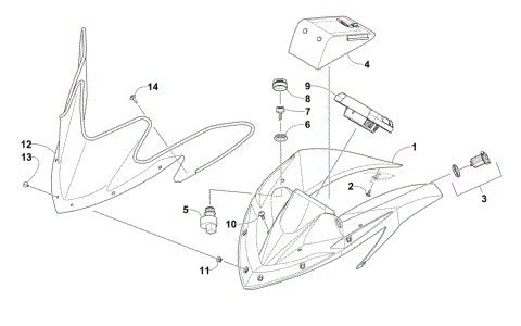 WINSHIELD AND INSTRUMENTS ASSEMBLIES