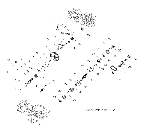 DRIVE TRAIN, MAIN GEARCASE INTERNAL - A08DN76FC (49ATVTRANSINTL08SPX25)