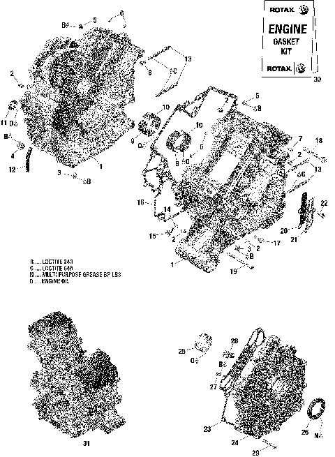 01- Rotax - Crankcase
