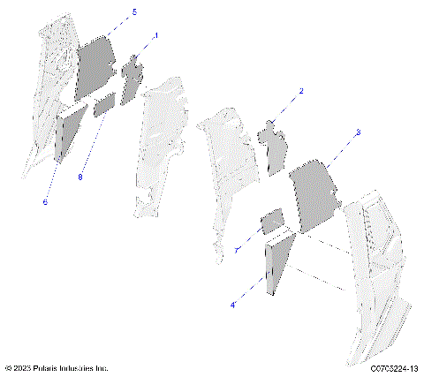 BODY, PILLAR FOAM AND LINERS - G24G2W99 (C0705224-10)