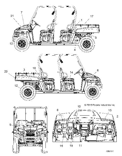 BODY, DECALS - R16RNA57A1/A9/A4/E57AH (700751)