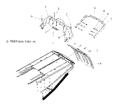 BODY, REAR BUMPER, SNOWFLAP, and TAILLIGHT HOUSING - S10PB5BSA/BSL/BEA (49SNOWBUMPERRR09550SHIFT)