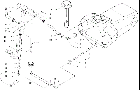 GAS TANK AND FUEL PUMP ASSEMBLIES [107516]