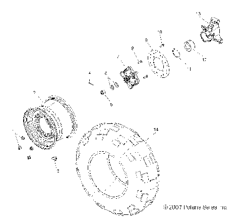 WHEEL, REAR - R08VH76AD/AG (49ATVWHEELREAR08VISTA)