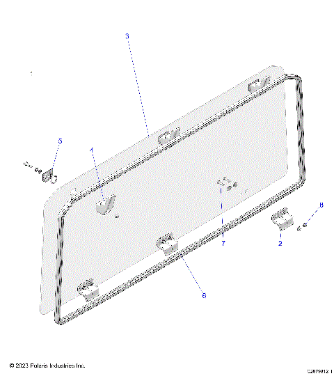 BODY, REAR PANEL, POLY -   (C2879812-1)