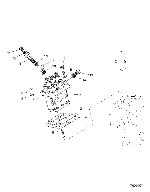 ENGINE, INJECTION PUMP - R25RRED4JA (702607)