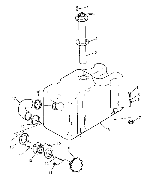 FUEL TANK SLT 780 B974588 (4941174117A009)