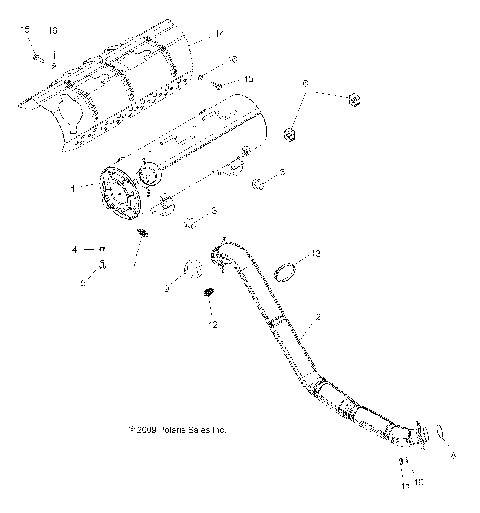 ENGINE, EXHAUST - A10DX55AL/AF (49ATVEXHAUST10SPTRGEPS)