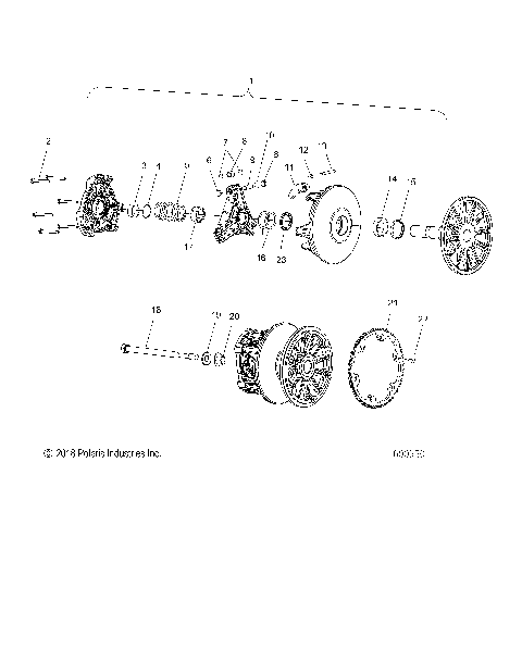 DRIVE TRAIN, CLUTCH, PRIMARY - S21DDH8RS ALL OPTIONS (600950)