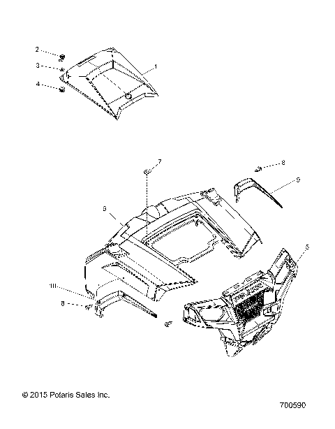 BODY, HOOD and FRONT BODY WORK - Z16VHA57FJ (700590)