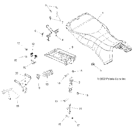 BODY, SEAT - A09MN50ET (49ATVSEAT09SP500TR)