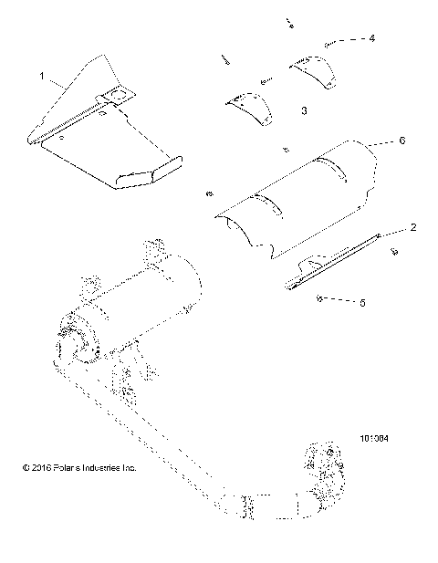 ENGINE, EXHAUST SYSTEM SHIELDS - A17DAA57F5 (101084)