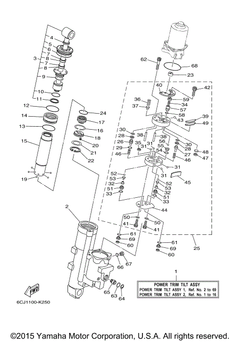 POWER TRIM TILT ASSY 1
