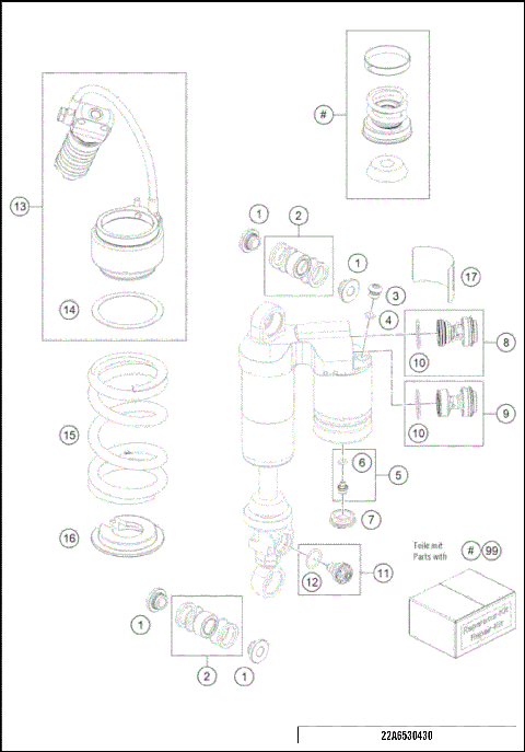 SHOCK ABSORBER DISASSEMBLED