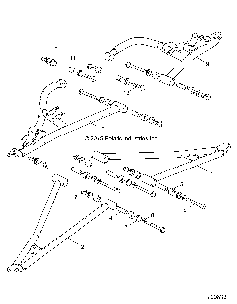 SUSPENSION, FRONT CONTROL ARMS - R16RGE99A7/AE/AV (700833)