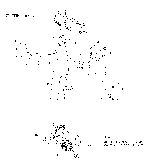 STEERING, LOWER and TIE RODS - S10PP7FSL/FEL (49SNOWSTEERINGLWR10FSTTRG)