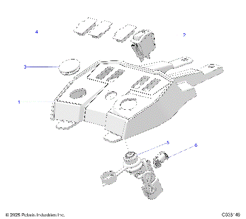 ELECTRICAL, CONSOLE SWITCH - S26AJB6RSL/REL/AJE6RSL (C603149)