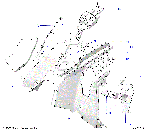 BODY, CONSOLE ASM. - S26AJE9FSL/AJN9FSL/FSM (C603201)